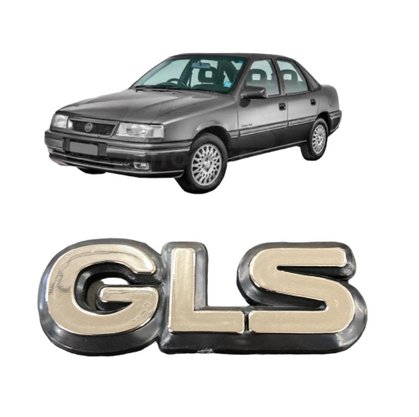 Emblema GLS Vectra 1994 a 1995 Cinza