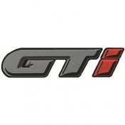 Emblema GTI Gol G1 1988 a 1995 Porta Mala Adesivo Cinza