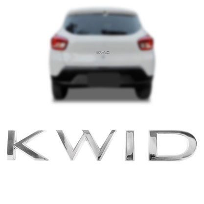 Emblema KWID Kwid 2018 a 2020 Cromado