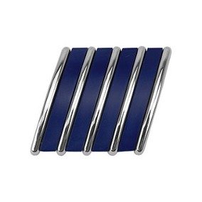 Emblema Logo Marca Fiat Palio 1996 a 2000 Grade 5 Listras Azul