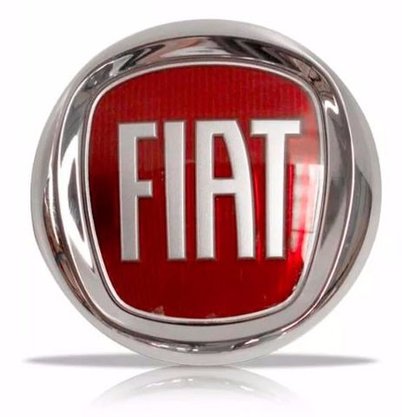 Emblema Logo Marca Fiat Redondo Palio Fire Econommy Stilo 2008 a 2011 Mala Vermelho