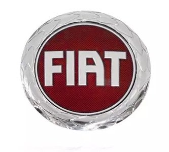Emblema Logo Marca Fiat Redondo Palio Smart Fire 1998 a 2004 Grade Vermelho