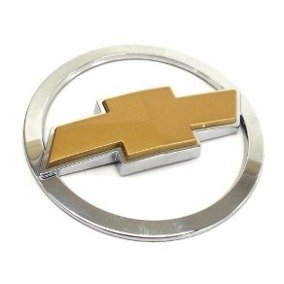 Emblema Logo Marca Redondo GM Celta 2006 a 2012 Mala Cromado e Dourado