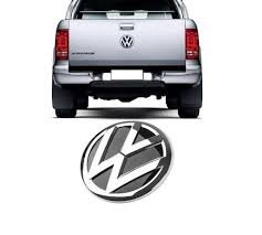 Emblema Logo Marca VW Porta Mala Amarok 2010 a 2020 Cromado