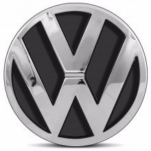 Emblema Logo Marca VW Porta Mala Fox Gol Voyage G5 Golf 2006 a 2014 Cromado