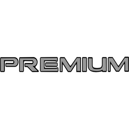 Emblema PREMIUM Linha GM 2009 a 2012 Adesivo Aço Escovado