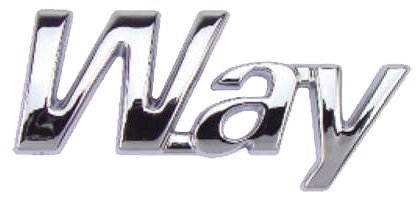 Emblema WAY Uno 2004 a 2013 Cromado