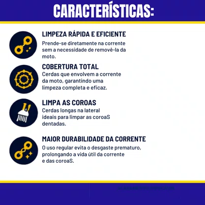 Escova Para Limpeza De Corrente KERS