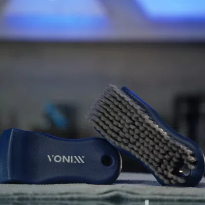 Escova Para Limpeza Tecidos e Couros Com Cerdas Macias VONIXX
