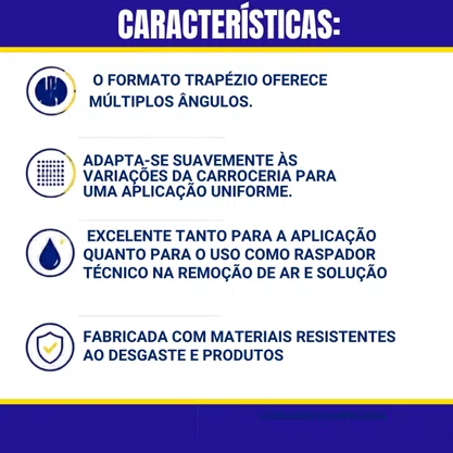 Espatula Trapezio Larga Para PPF e Peliculas