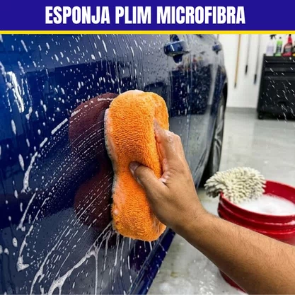 Esponja Plim Microfibra Lava Carro 22X11X5,3CM SW