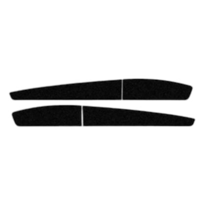 Faixa Lateral Porta Decorativa Kwid 2017 a 2022 Preto Sem Resina