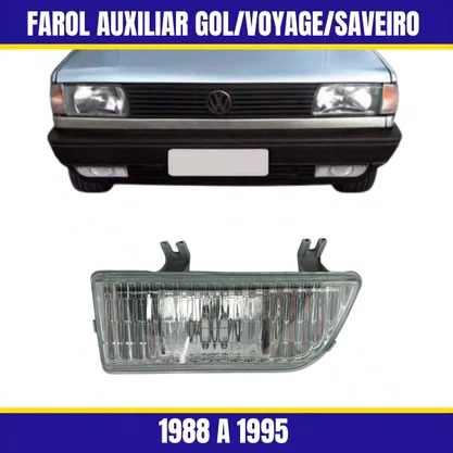 Farol Auxiliar Gol/Parati/Voyage/Saveiro 1988 a 1995 Esquerdo