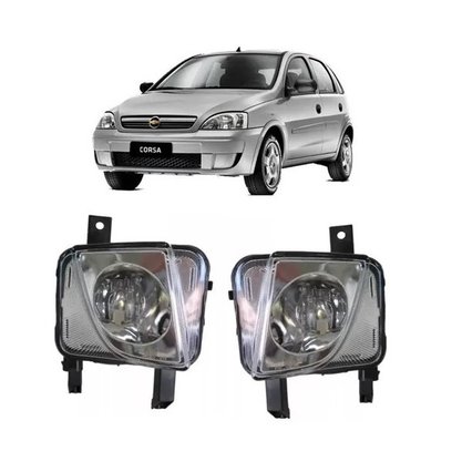 Farol Auxiliar Milha Corsa 2002 a 2012 Meriva 2003 a 2012 Montana 2003 a 2010 Lente Lisa Esquerda