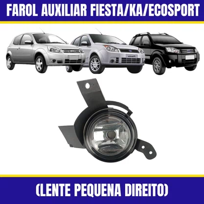Farol Auxiliar Milha Ecosport 2008 a 2012 Lado Direito