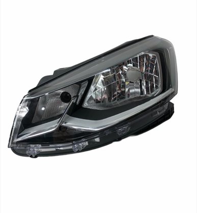 Farol Gol Saveiro Voyage G7 2016 a 2018 Máscara Negra Friso Cromado Foco Simples Esquerdo Motorista TYC