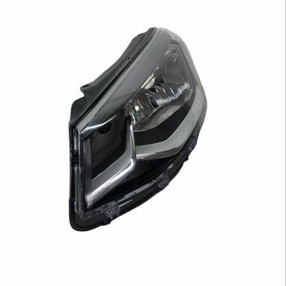 Farol Gol Saveiro Voyage G7 2016 a 2018 Máscara Negra Friso Cromado Foco Simples Esquerdo Motorista TYC