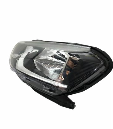 Farol Gol Saveiro Voyage G7 2016 a 2018 Máscara Negra Friso Cromado Foco Simples Esquerdo Motorista TYC