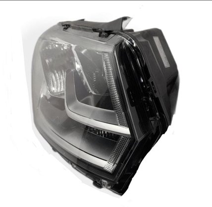 Farol Gol Voyage G8 2018 a 2022 Saveiro G7 G8 2017 a 2022 Mascara Cromada Foco Duplo Lado Direito ARTEB