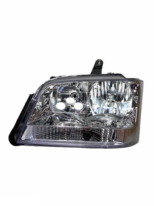 Farol S10 Blazer 2001 a 2011 Mascara Cromado Foco Duplo Pisca Cristal Lado Direito Caroneiro