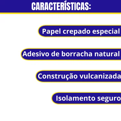Fita Crepe Amarela 18X40 DETAILER