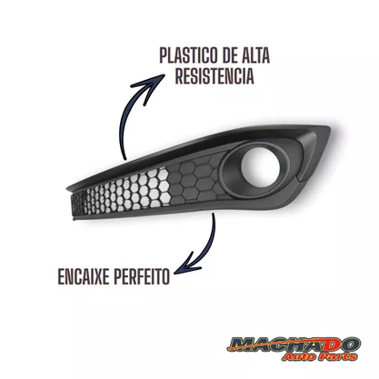 Grade central Inferior Argo 2017 A 2021 Preto C/Friso Preto