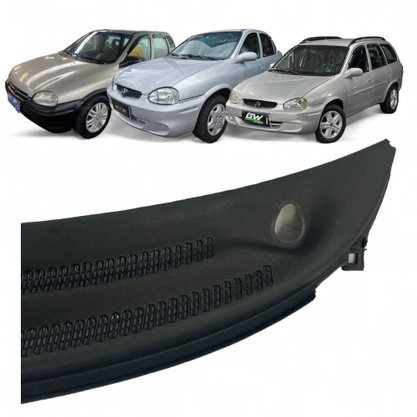 Grade Churrasqueira Abaixo Do Para Brisa Corsa Wind Sedan Wagon Pick Up 1995 a 2009 Preto Esquerdo Motorista