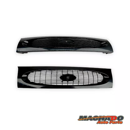Grade Dianteira Ford Fiesta Courier 1996 Até 1999 Preta 