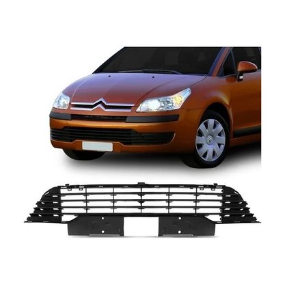 Grade Dianteira Parachoque C4 Pallas Hatch 2008 a 2010 Preto Central