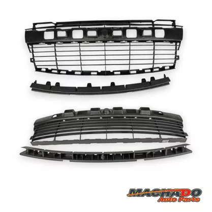 Grade Dianteira Parachoque Peugeot 207 2009 a 2015 Preto 
