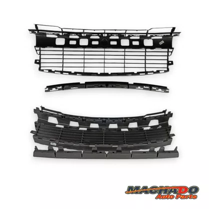 Grade Dianteira Parachoque Peugeot 207 2009 a 2015 Preto 
