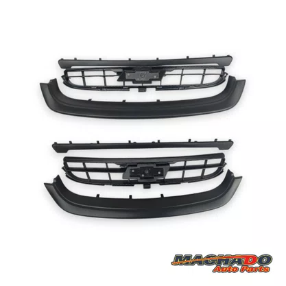 Grade Dianteira Radiador Corsa Classic 2008 a 2010 Preto Com 3 Peças