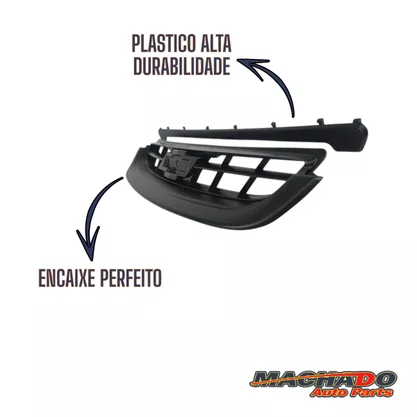 Grade Dianteira Radiador Corsa Classic 2008 a 2010 Preto Com 3 Peças