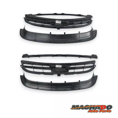Grade Dianteira Radiador Corsa Classic 2008 a 2010 Preto Com 3 Peças