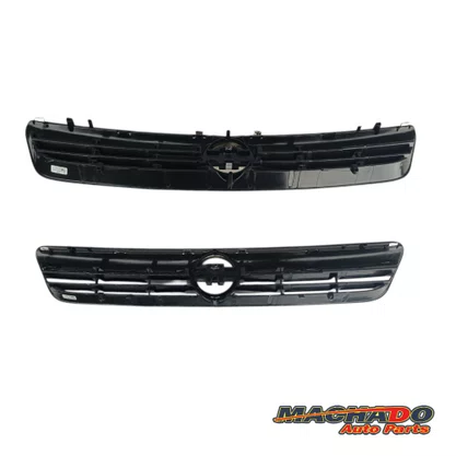 Grade Dianteira Radiador Corsa Montana 2003 a 2012 Preto Com Friso Cromado 