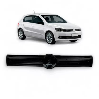 Grade Dianteira Radiador Gol Voyage Saveiro G6 2013 a 2016 Preto Black Piano