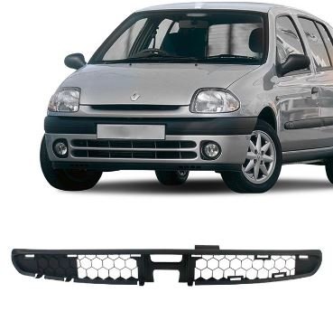 Grade Dianteira Radiador Renault Clio 1998 a 2002 Preto