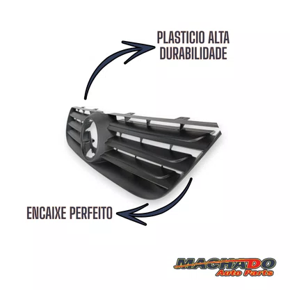 Grade Dianteiro Radiador Polo 07 a 12 Preto 