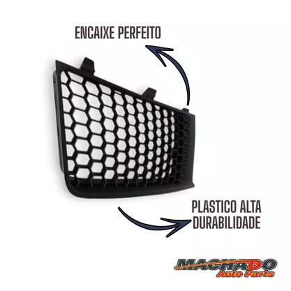 Grade Dianteiro Radiador Sandero 2008 a 2010 Preto Esquero 
