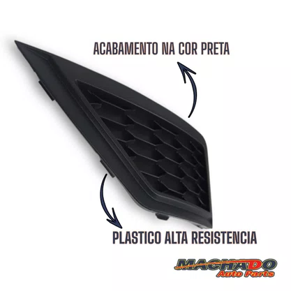 Grade Farol Aux. Gol G8 saveiro G7 Apos 2018 S/Furo Direito