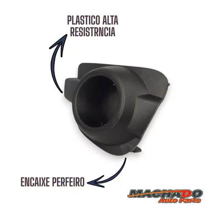 Grade Farol Milha Kwid 2017 A 2022 Preto Sem Milha Esquerdo