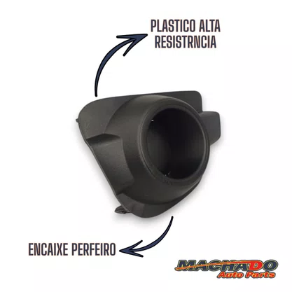 Grade Farol Milha Kwid 2017 Até 2022 Preto Sem Milha Direito