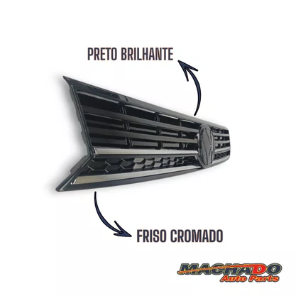 Grade Gol Voy Saveveiro G8  Apos 2018 Black Piano C/Friso 