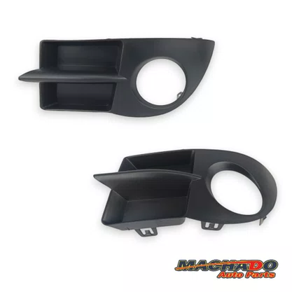 Grade Milha Parachoque Dianteiro Clio 2005 a 2012 Com Furo Preto Esquerdo