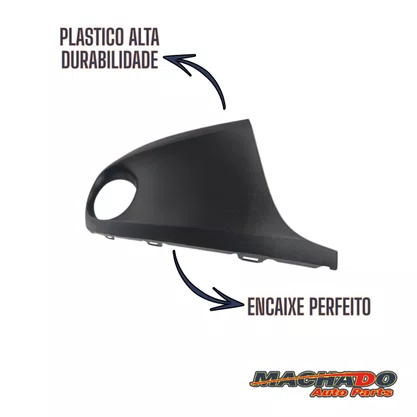Grade Milha Parachoque Dianteiro Fox Spacefox 2010 a 2014 Com Furo Preto Direito