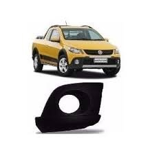Grade Milha Parachoque Dianteiro Gol Rallye Saveiro Cross G5 2008 a 2013 Com Furo Preto Esquerdo