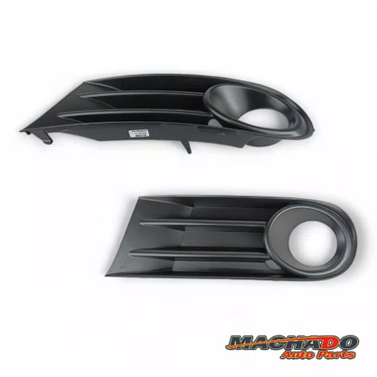 Grade Milha Parachoque Dianteiro Gol Saveiro Voyage G5 2008 a 2013 Com Furo Preto Esquerdo