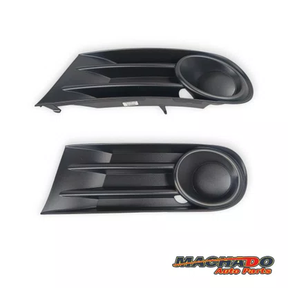 Grade Milha Parachoque Dianteiro Gol Saveiro Voyage G5 2008 a 2013 Sem Furo Preto Direito