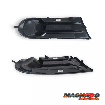 Grade Milha Parachoque Dianteiro Gol Saveiro Voyage G5 2008 a 2013 Sem Furo Preto Direito
