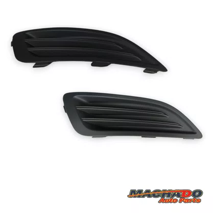 Grade Milha Parachoque Dianteiro New Fiesta 2013 a 2017 Sem Furo Preto Direito